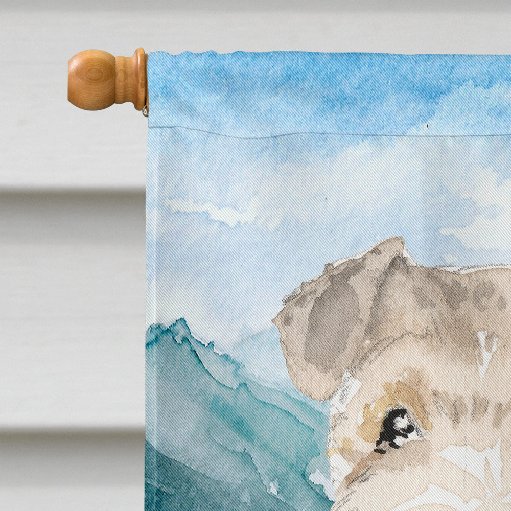 Mountain Flowers Lakeland Terrier Flag Canvas House Size CK2531CHF  the-store.com.