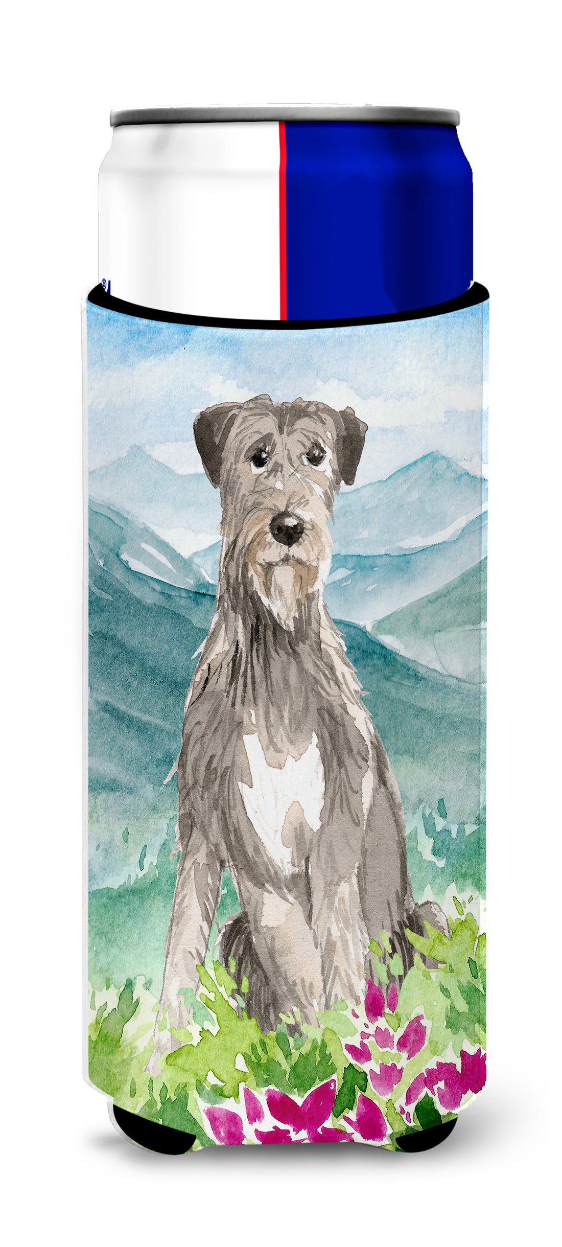 Mountain Flowers Irish Wolfhound  Ultra Hugger for slim cans CK2534MUK