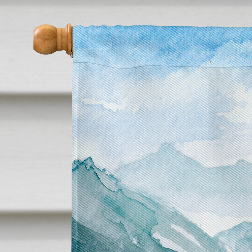 Mountain Flowers Goldendoodle Flag Canvas House Size CK2537CHF  the-store.com.