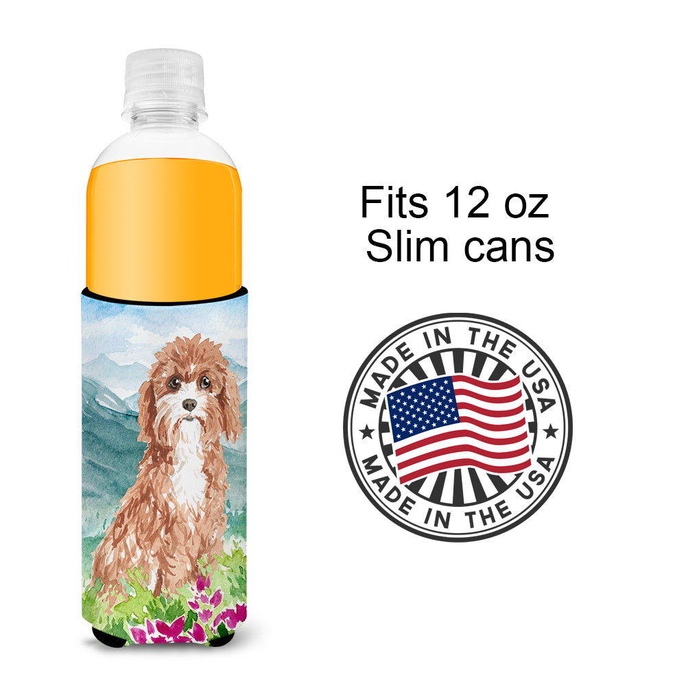 Mountain Flowers Cavapoo  Ultra Hugger for slim cans CK2539MUK  the-store.com.
