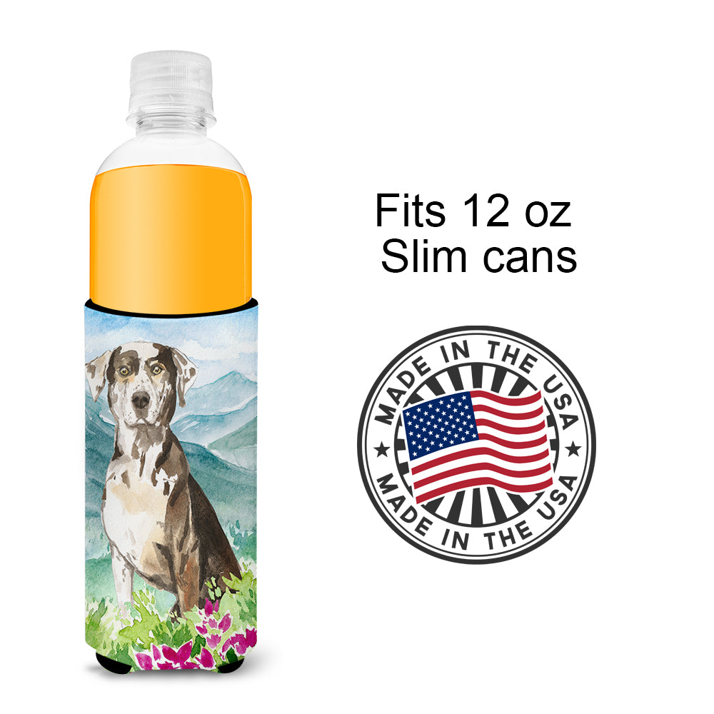 Mountain Flowers Catahoula Leopard Dog  Ultra Hugger for slim cans CK2540MUK  the-store.com.