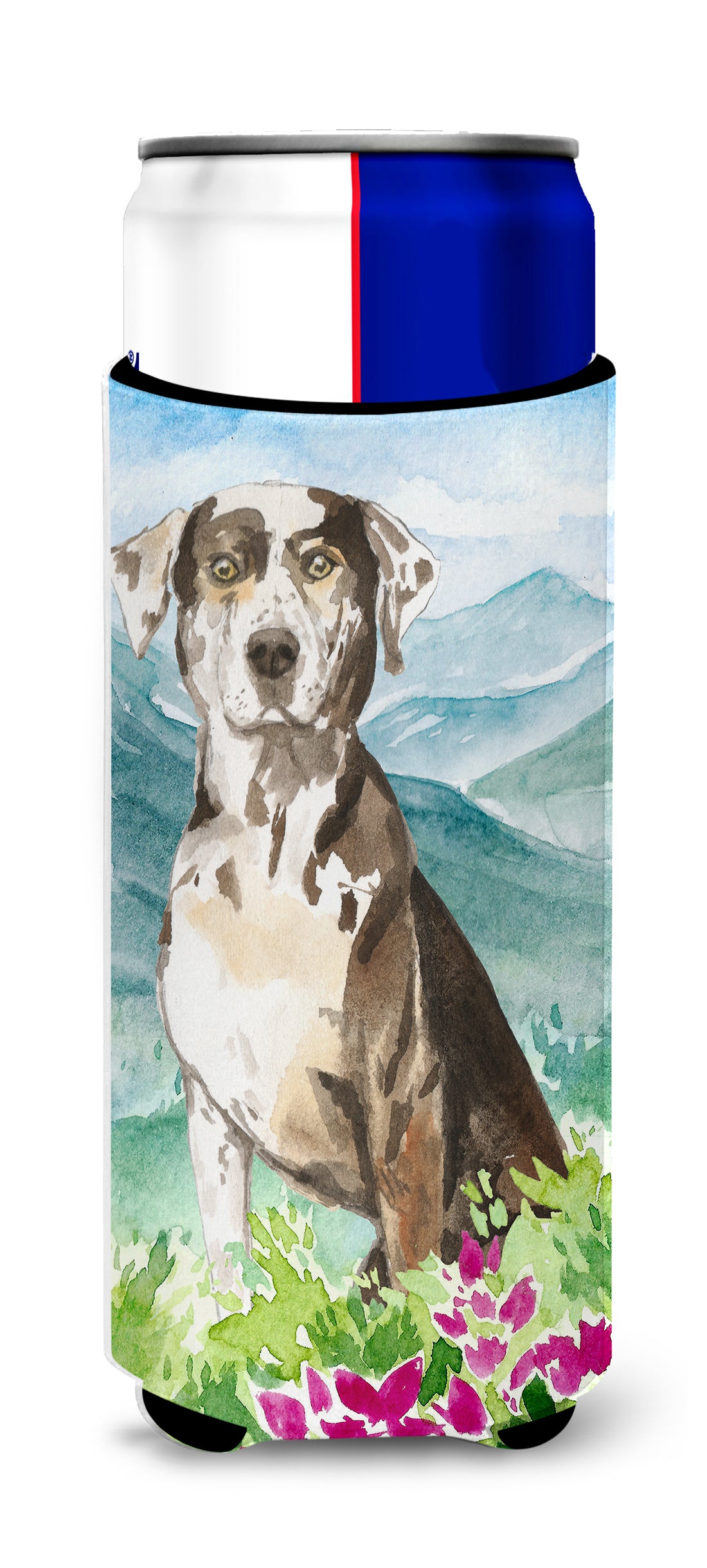 Mountain Flowers Catahoula Leopard Dog  Ultra Hugger for slim cans CK2540MUK