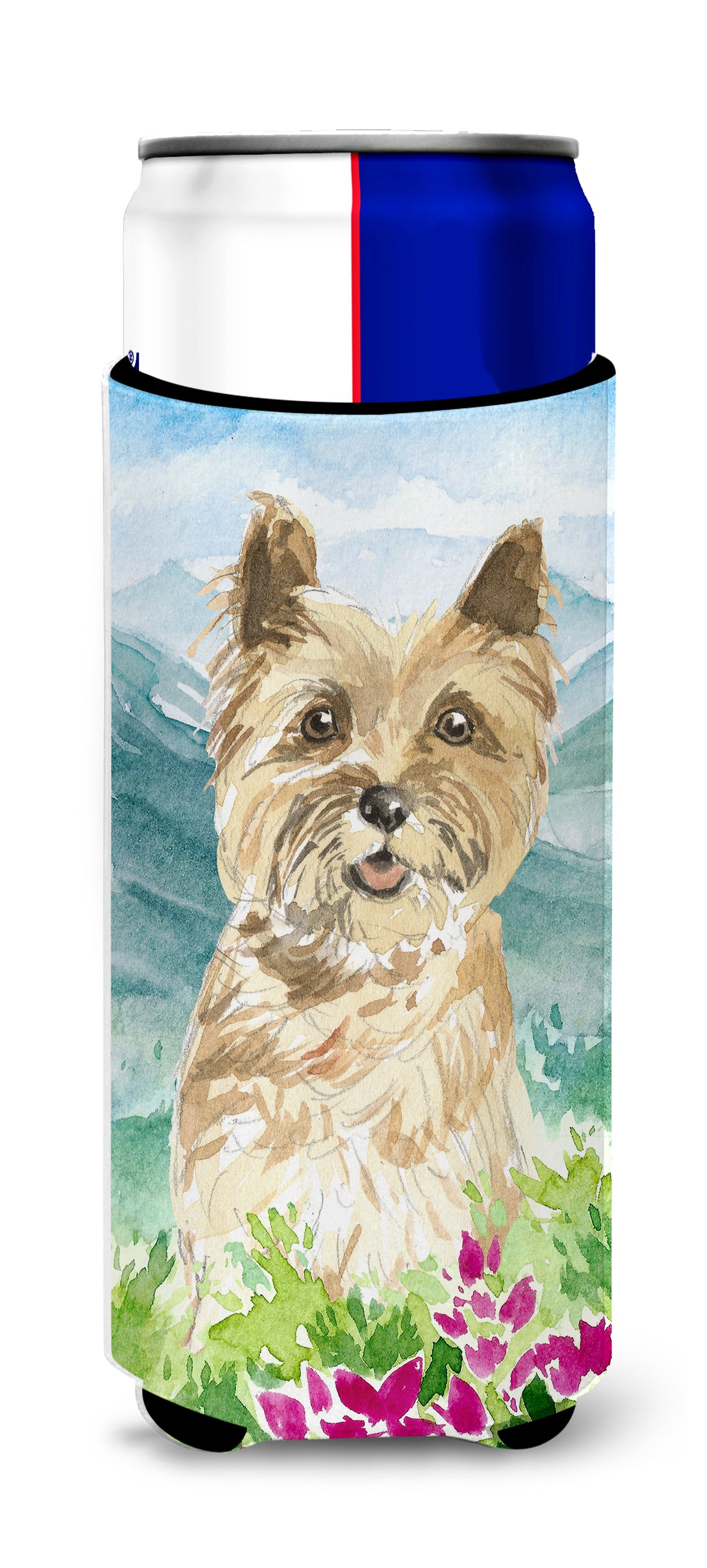 Mountain Flowers Cairn Terrier  Ultra Hugger for slim cans CK2541MUK  the-store.com.