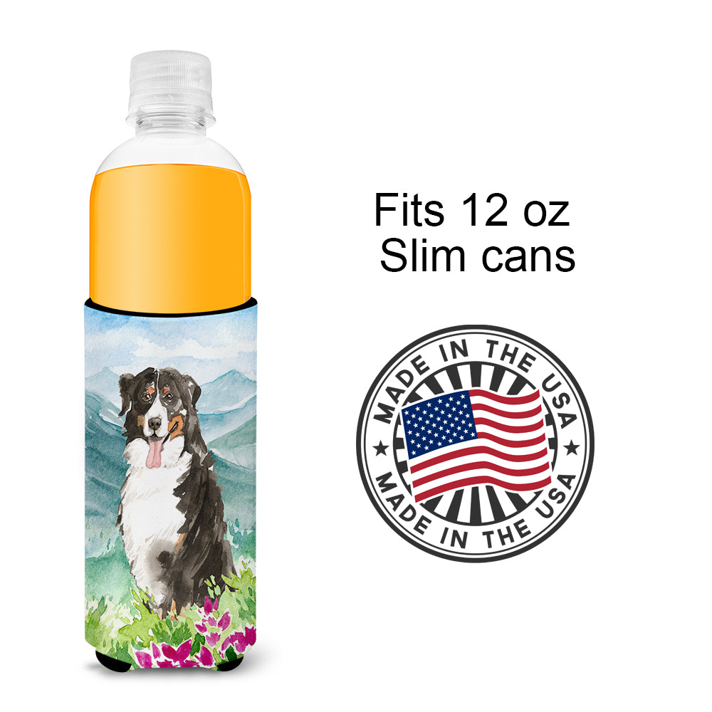 Mountain Flowers Bernese Mountain Dog  Ultra Hugger for slim cans CK2547MUK
