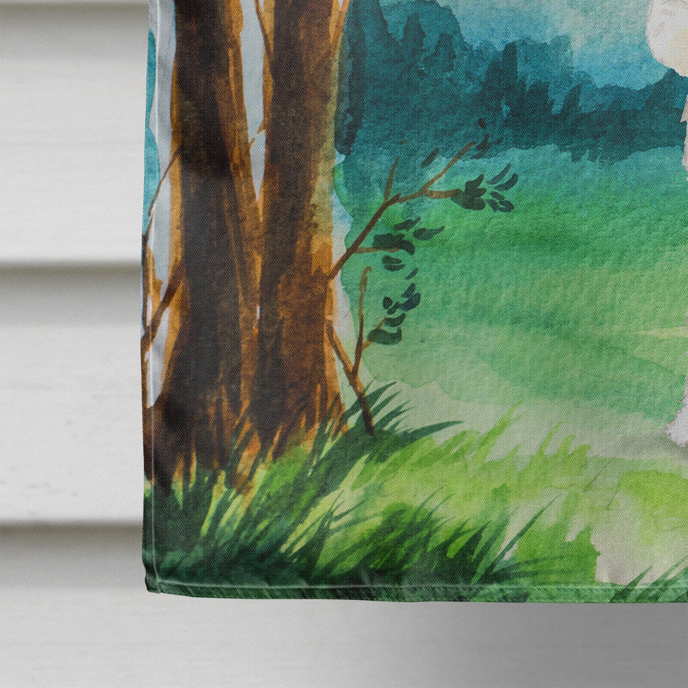 Under the Tree Fox Terrier Flag Canvas House Size CK2550CHF
