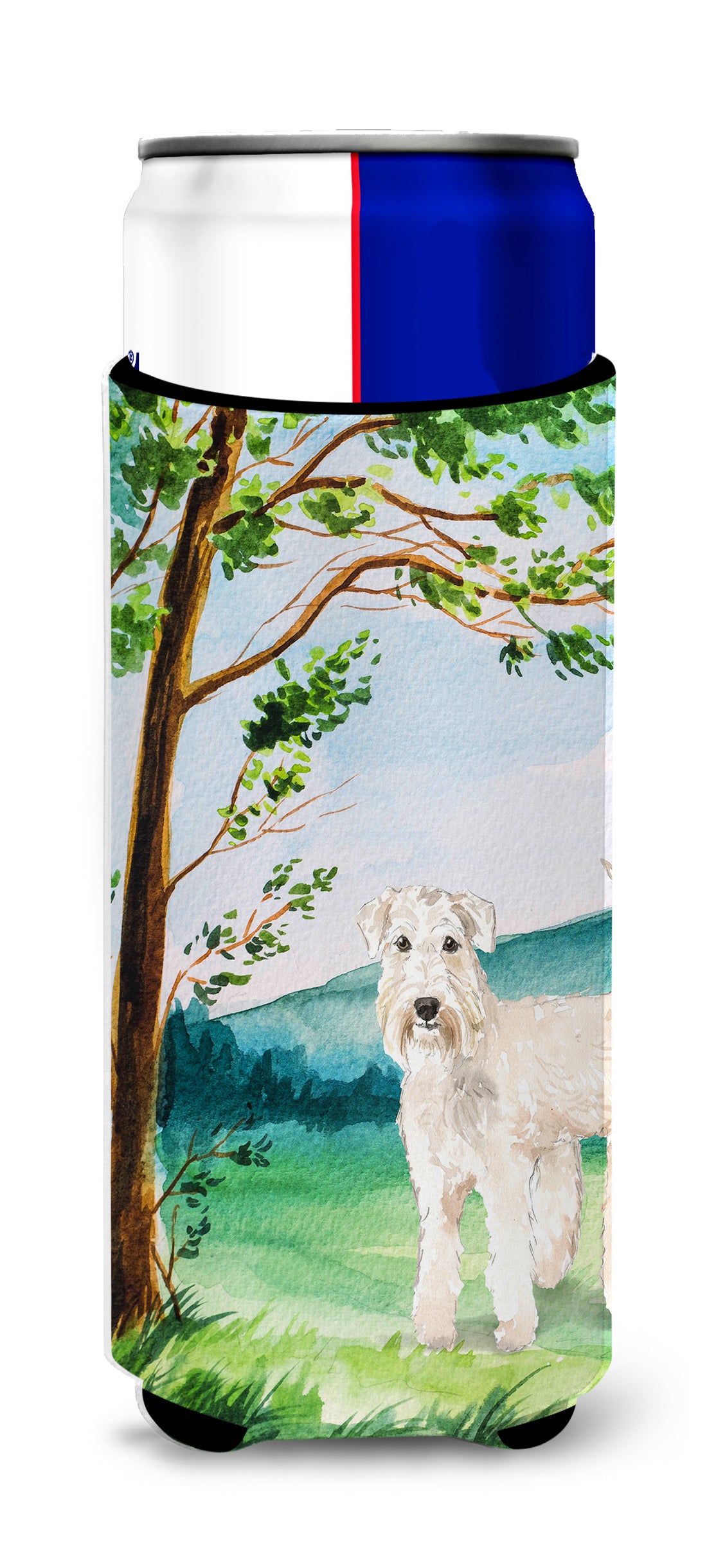 Under the Tree Wheaten Terrier  Ultra Hugger for slim cans CK2552MUK  the-store.com.