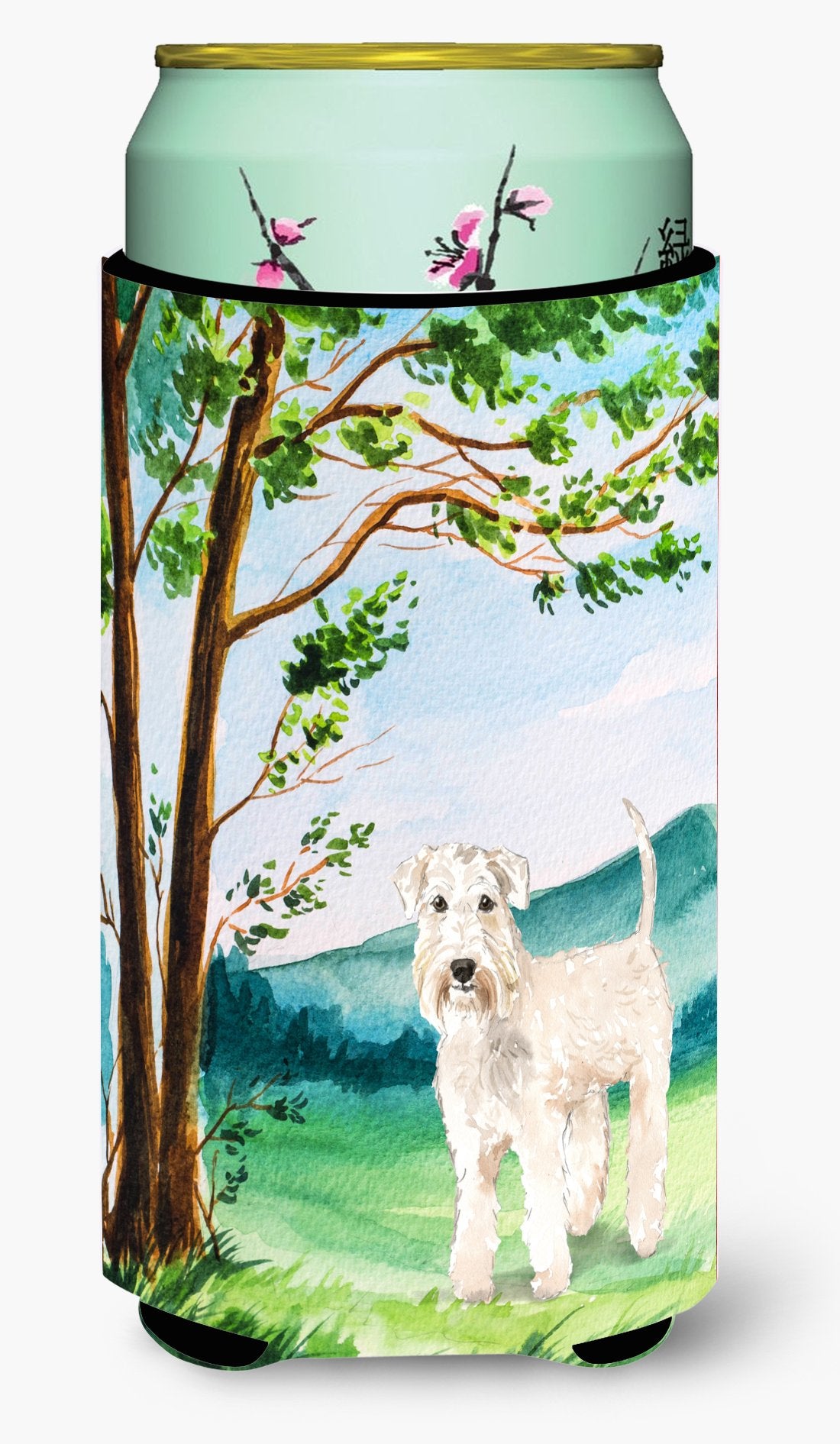 Under the Tree Wheaten Terrier Tall Boy Beverage Insulator Hugger CK2552TBC by Caroline&#39;s Treasures