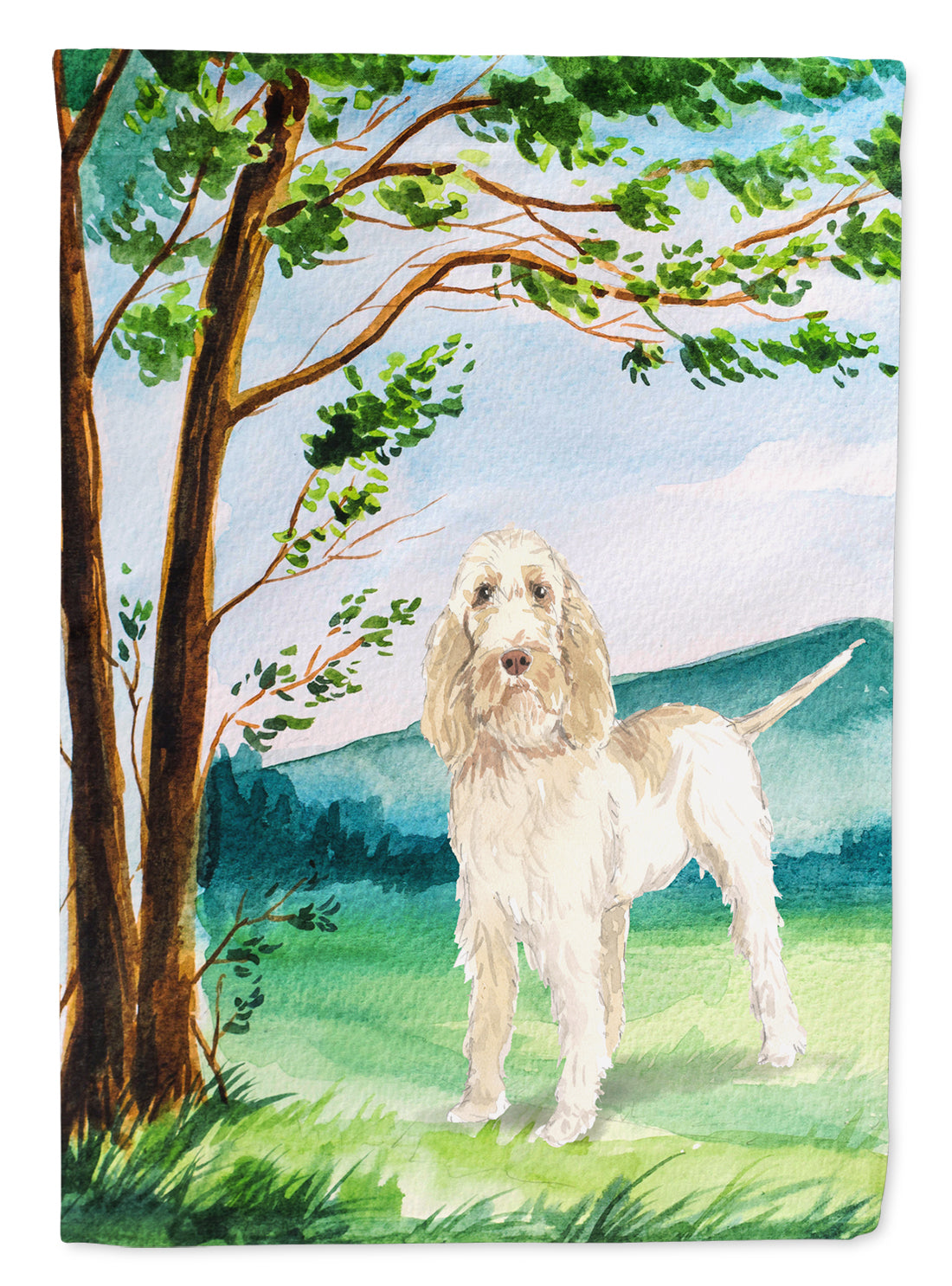 Under the Tree Spinone Italiano Flag Canvas House Size CK2554CHF