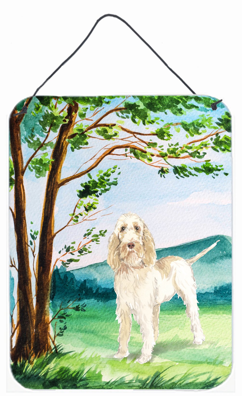 Under the Tree Spinone Italiano Wall or Door Hanging Prints CK2554DS1216 by Caroline's Treasures