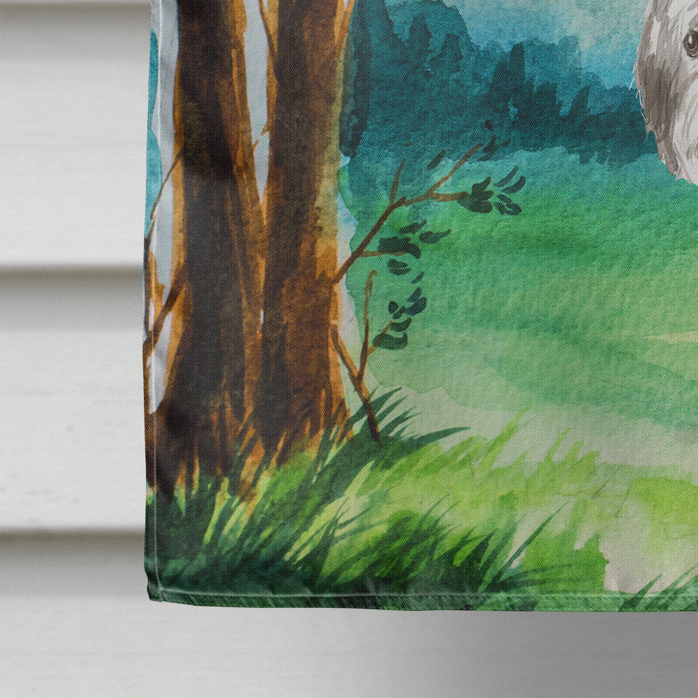 Under the Tree Shih Tzu Puppy Flag Canvas House Size CK2556CHF  the-store.com.