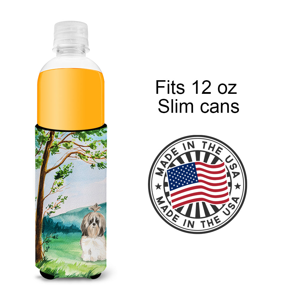 Under the Tree Shih Tzu  Ultra Hugger for slim cans CK2557MUK  the-store.com.