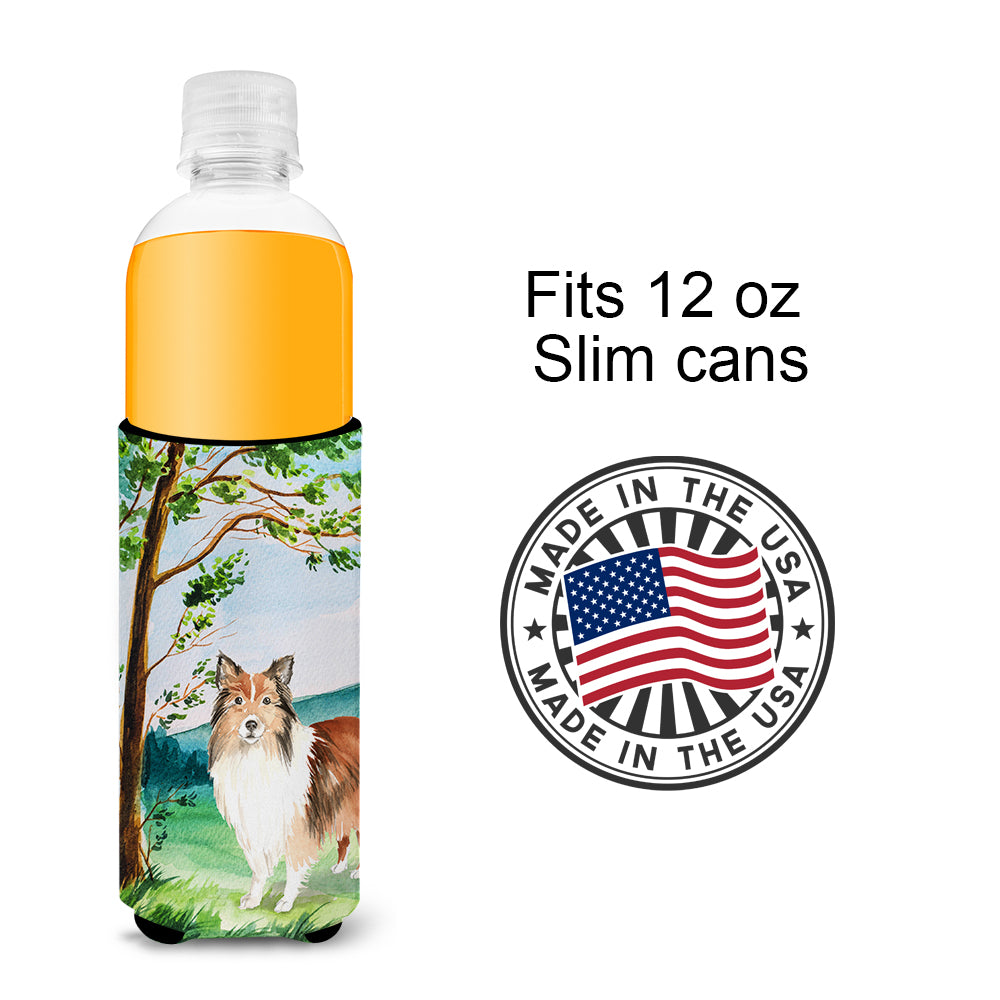 Under the Tree Sheltie  Ultra Hugger for slim cans CK2558MUK  the-store.com.