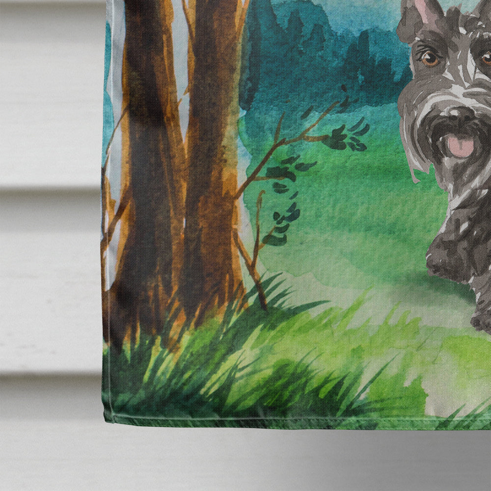 Under the Tree Scottish Terrier Flag Canvas House Size CK2559CHF