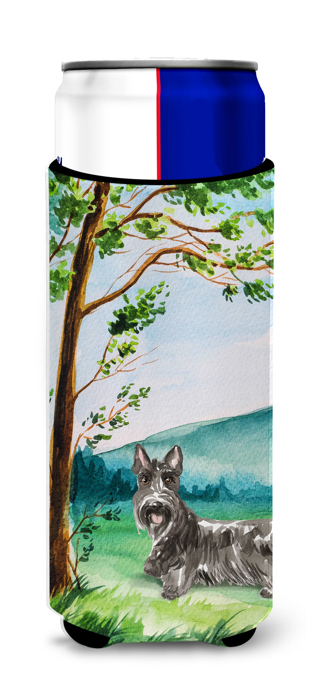 Under the Tree Scottish Terrier  Ultra Hugger for slim cans CK2559MUK  the-store.com.