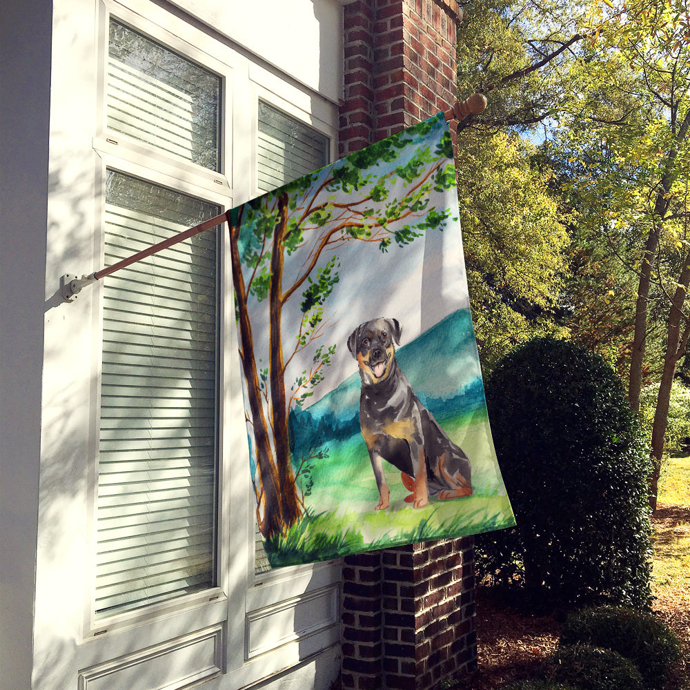 Under the Tree Rottweiler Flag Canvas House Size CK2562CHF  the-store.com.