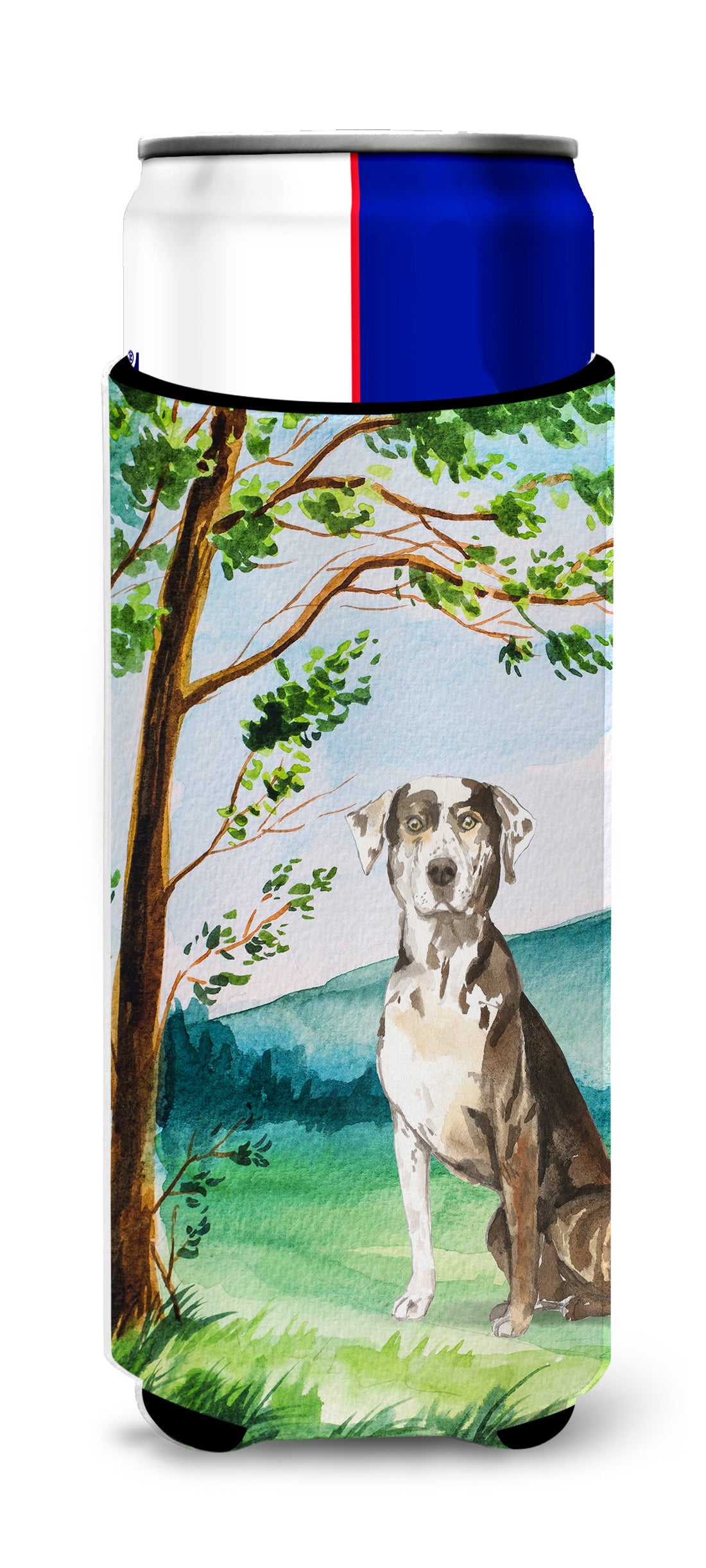 Under the Tree Catahoula Leopard Dog  Ultra Hugger for slim cans CK2576MUK  the-store.com.