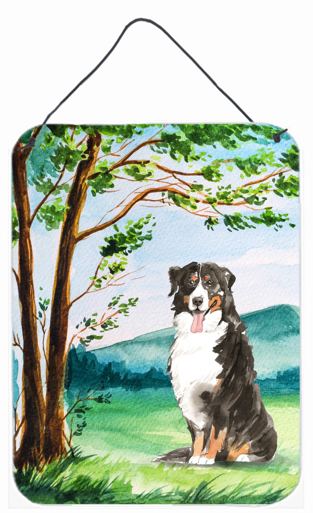 Under the Tree Bernese Mountain Dog Wall or Door Hanging Prints CK2583DS1216 by Caroline&#39;s Treasures