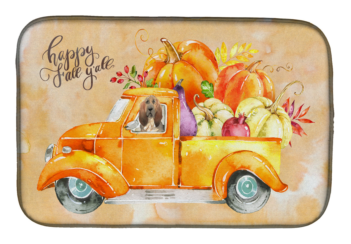 Fall Harvest Bloodhound Dish Drying Mat CK2609DDM  the-store.com.