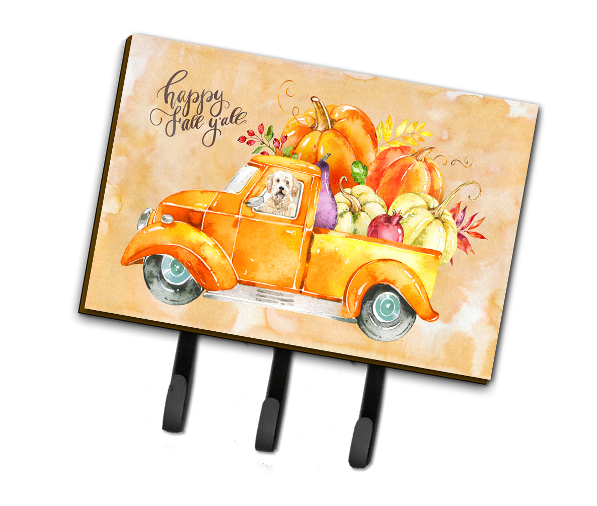 Fall Harvest Goldendoodle Leash or Key Holder CK2618TH68  the-store.com.