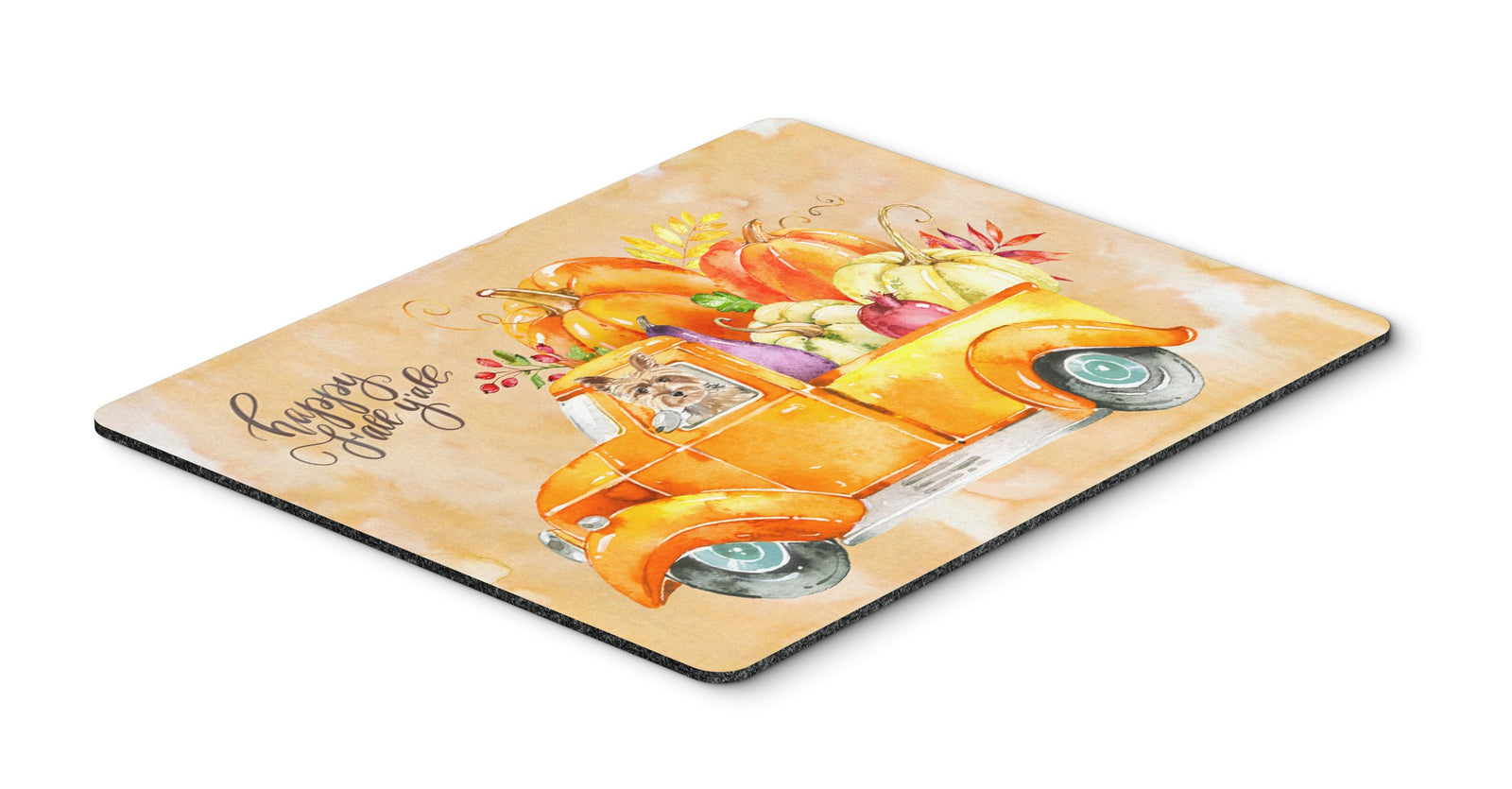 Fall Harvest Yorkshire Terrier Mouse Pad, Hot Pad or Trivet CK2643MP by Caroline's Treasures