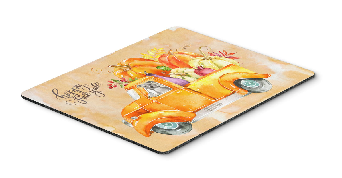 Fall Harvest Staffordshire Bull Terrier Mouse Pad, Hot Pad or Trivet CK2644MP by Caroline&#39;s Treasures