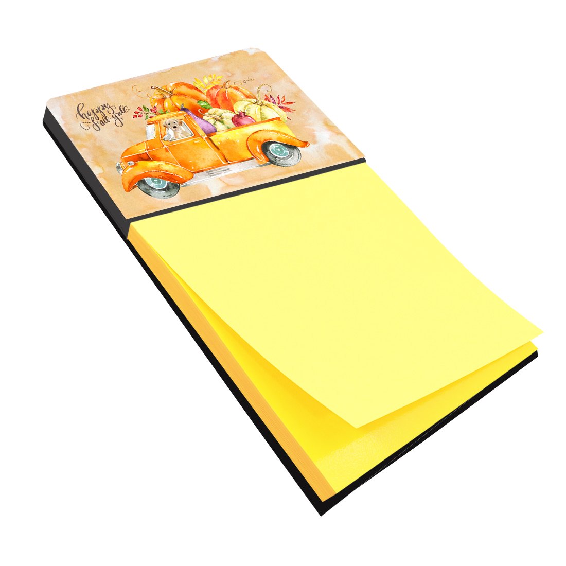 Fall Harvest Yellow Labrador Retriever Sticky Note Holder CK2651SN by Caroline&#39;s Treasures