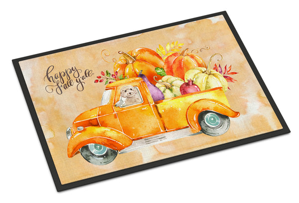 Fall Harvest Champagne Cockapoo Indoor or Outdoor Mat 18x27 CK2660MAT - the-store.com