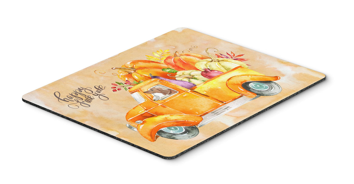 Fall Harvest Red Dachshund Mouse Pad, Hot Pad or Trivet CK2677MP by Caroline&#39;s Treasures