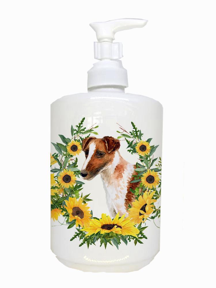 Smooth Fox Terrier Ceramic Soap Dispenser CK2839SOAP by Caroline&#39;s Treasures