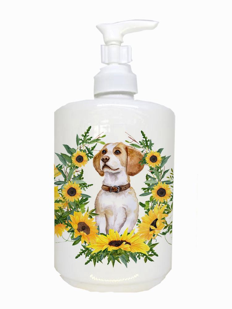 Caroline's Treasures Beagle Ceramic Soap Dispenser CK2878SOAP