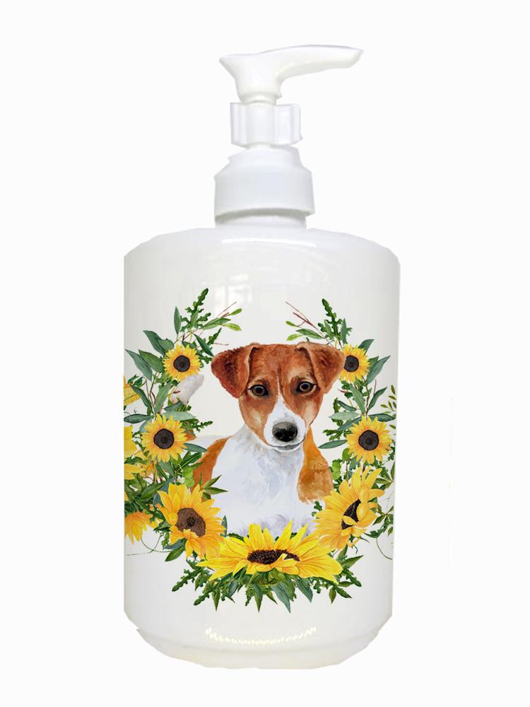 Jack Russell Terrier Ceramic Soap Dispenser CK2881SOAP by Caroline&#39;s Treasures