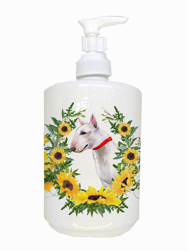 Bull Terrier Ceramic Soap Dispenser CK2885SOAP by Caroline&#39;s Treasures