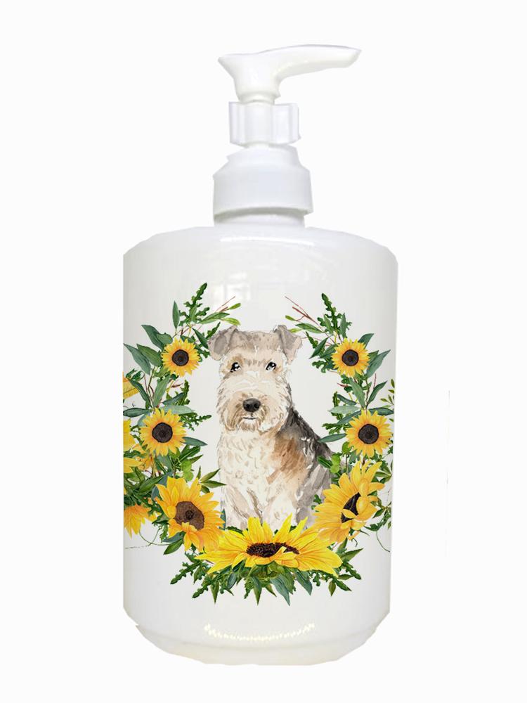Lakeland Terrier Ceramic Soap Dispenser CK2971SOAP by Caroline&#39;s Treasures