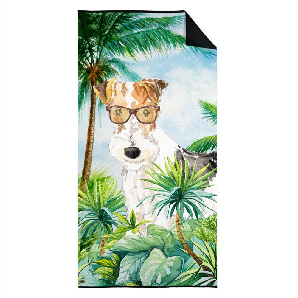 Fox Terrier Premium Beach Towel CK2991TWL3060 by Caroline&#39;s Treasures