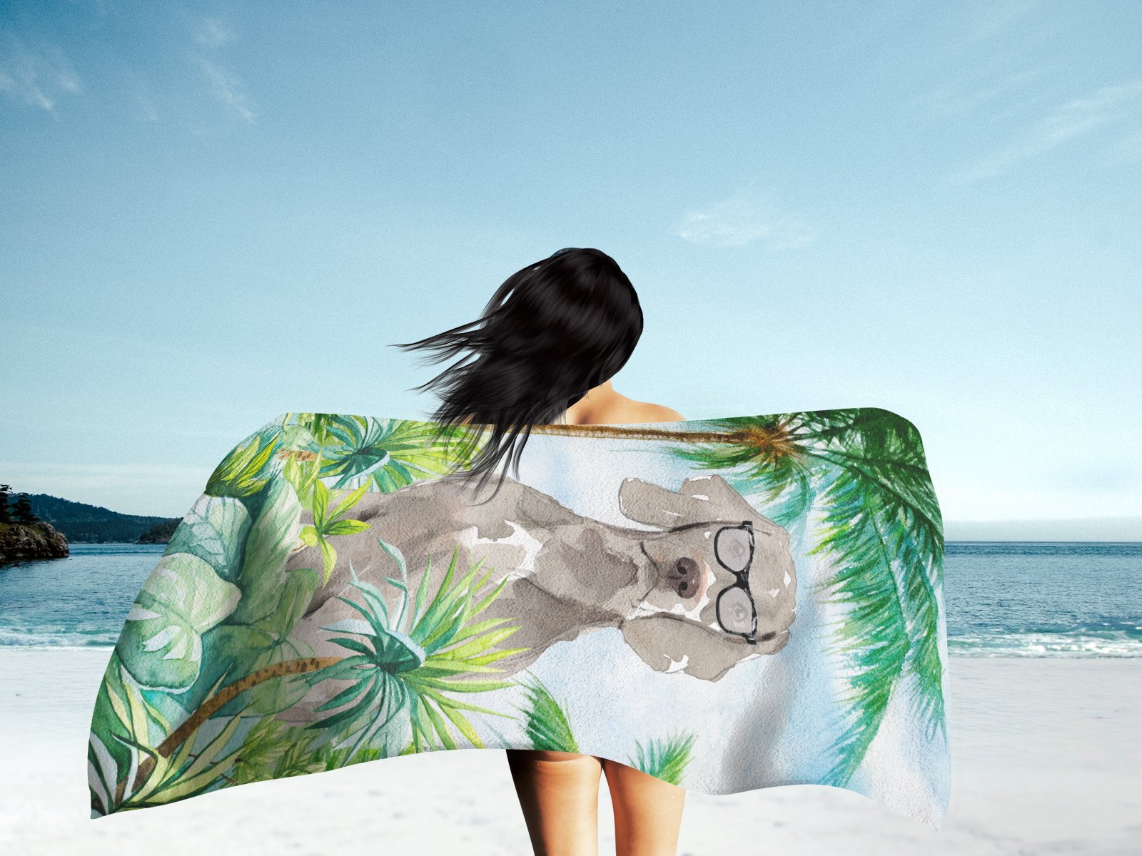 Caroline's Treasures Weimaraner Beach Towel – Premium Towel Large, Colorful, and Ultra-Soft for Pool or Beach CK2995TWL3060