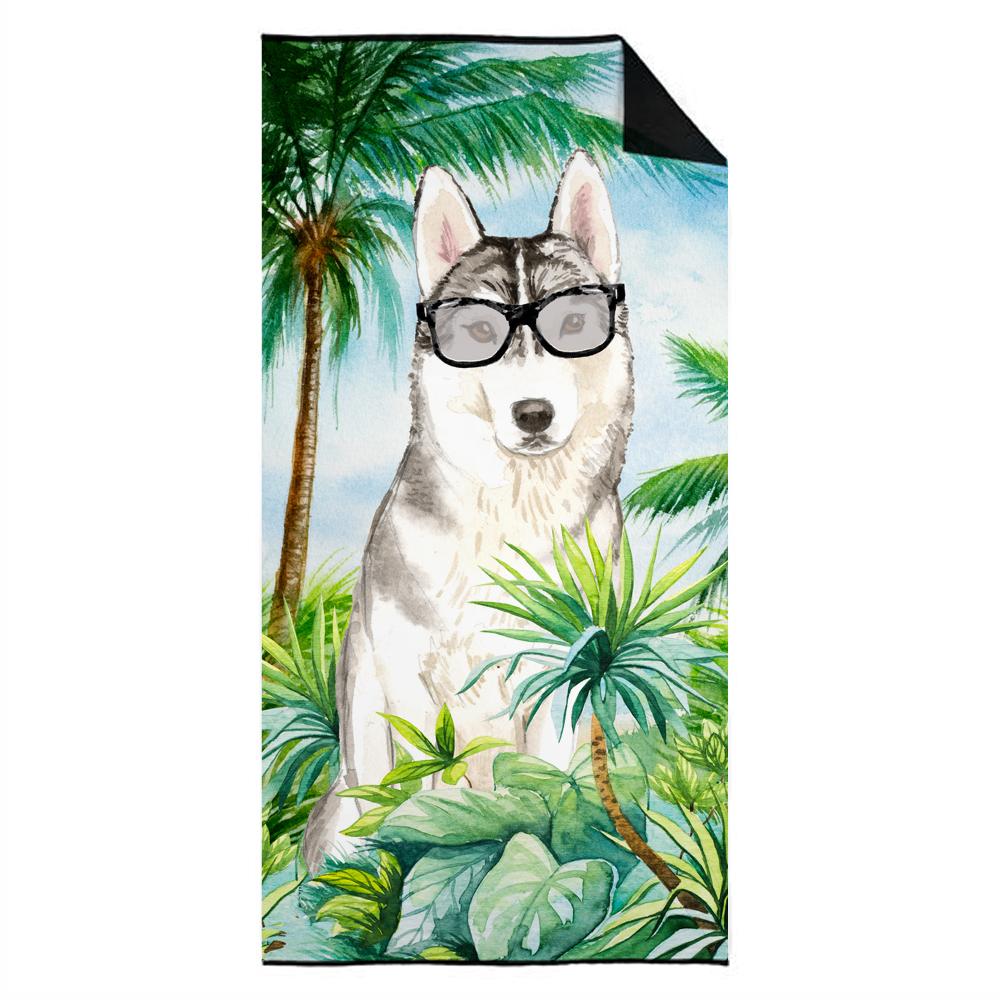 Siberian Husky Premium Beach Towel CK2997TWL3060 by Caroline&#39;s Treasures