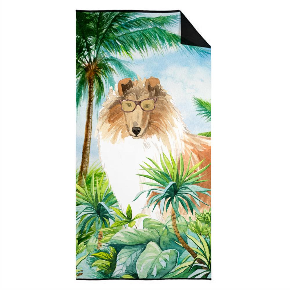 Caroline's Treasures Collie Beach Towel – Premium Towel Large, Colorful, and Ultra-Soft for Pool or Beach CK3003TWL3060