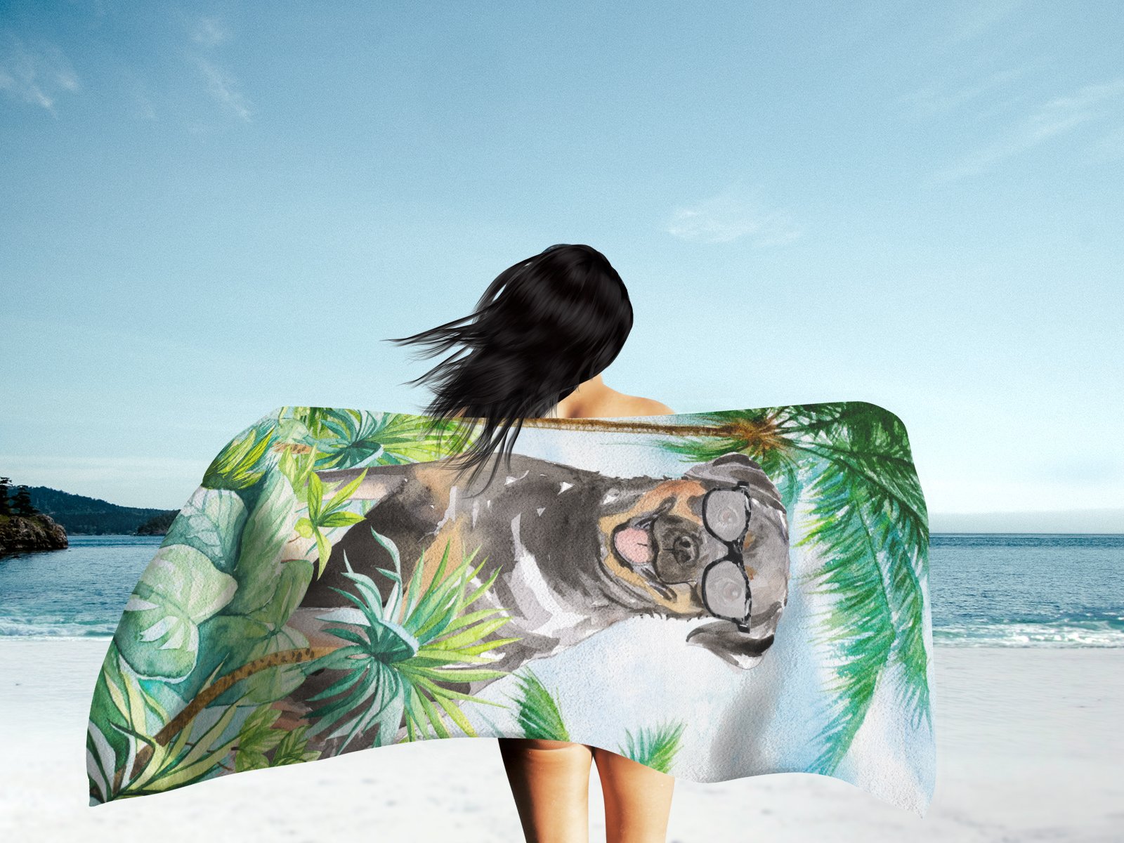 Rottweiler Premium Beach Towel CK3004TWL3060 by Caroline's Treasures