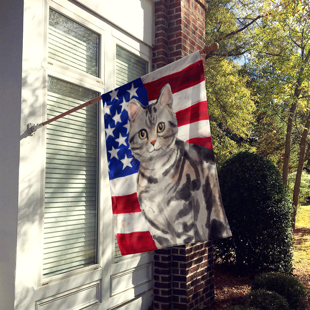 American Shorthair American Flag Flag Canvas House Size CK3029CHF  the-store.com.