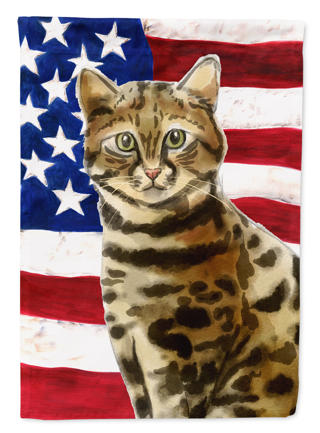 Bengal American Flag Flag Canvas House Size CK3030CHF  the-store.com.