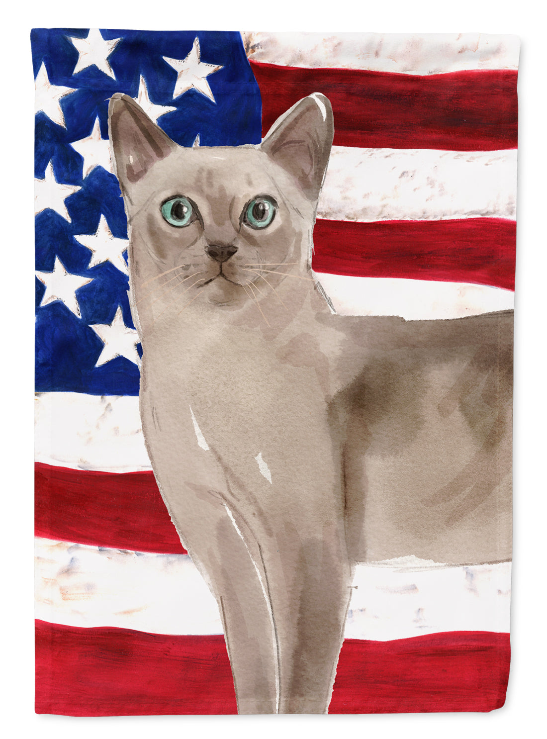 Tonkinese American Flag Flag Canvas House Size CK3041CHF  the-store.com.