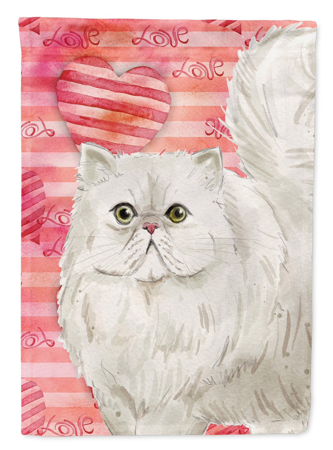 Persian Cat Love Flag Canvas House Size CK3050CHF