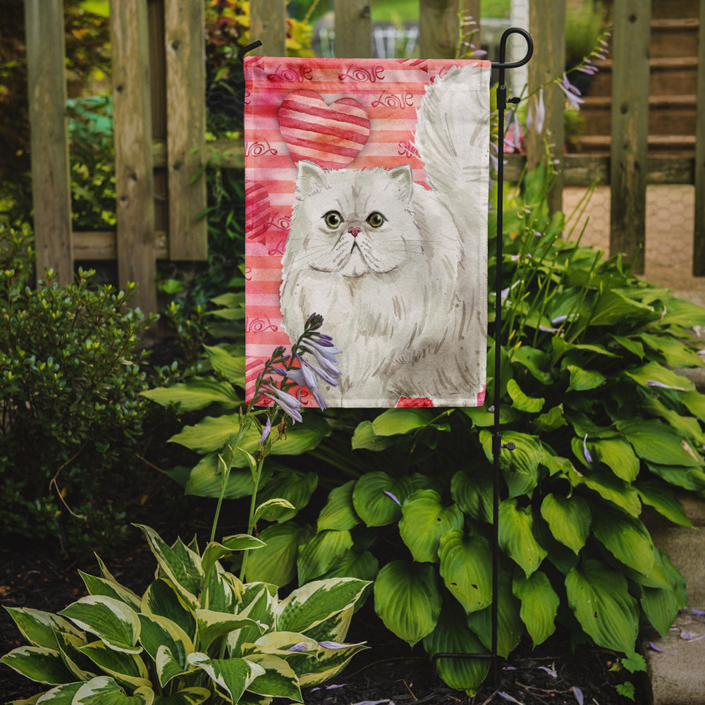 Caroline's Treasures Persian Cat Love Garden Flag - Outdoor Decorative Yard Flag CK3050GF