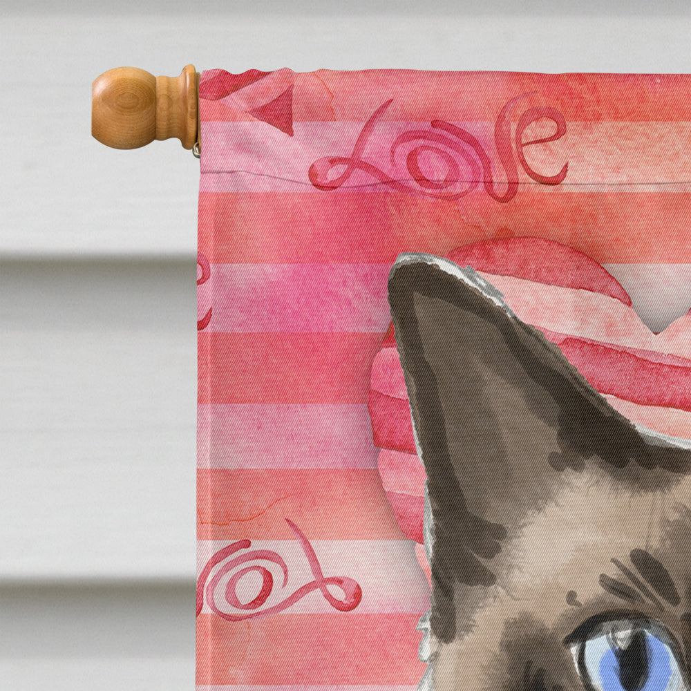 Siamese Cat Love Flag Canvas House Size CK3054CHF