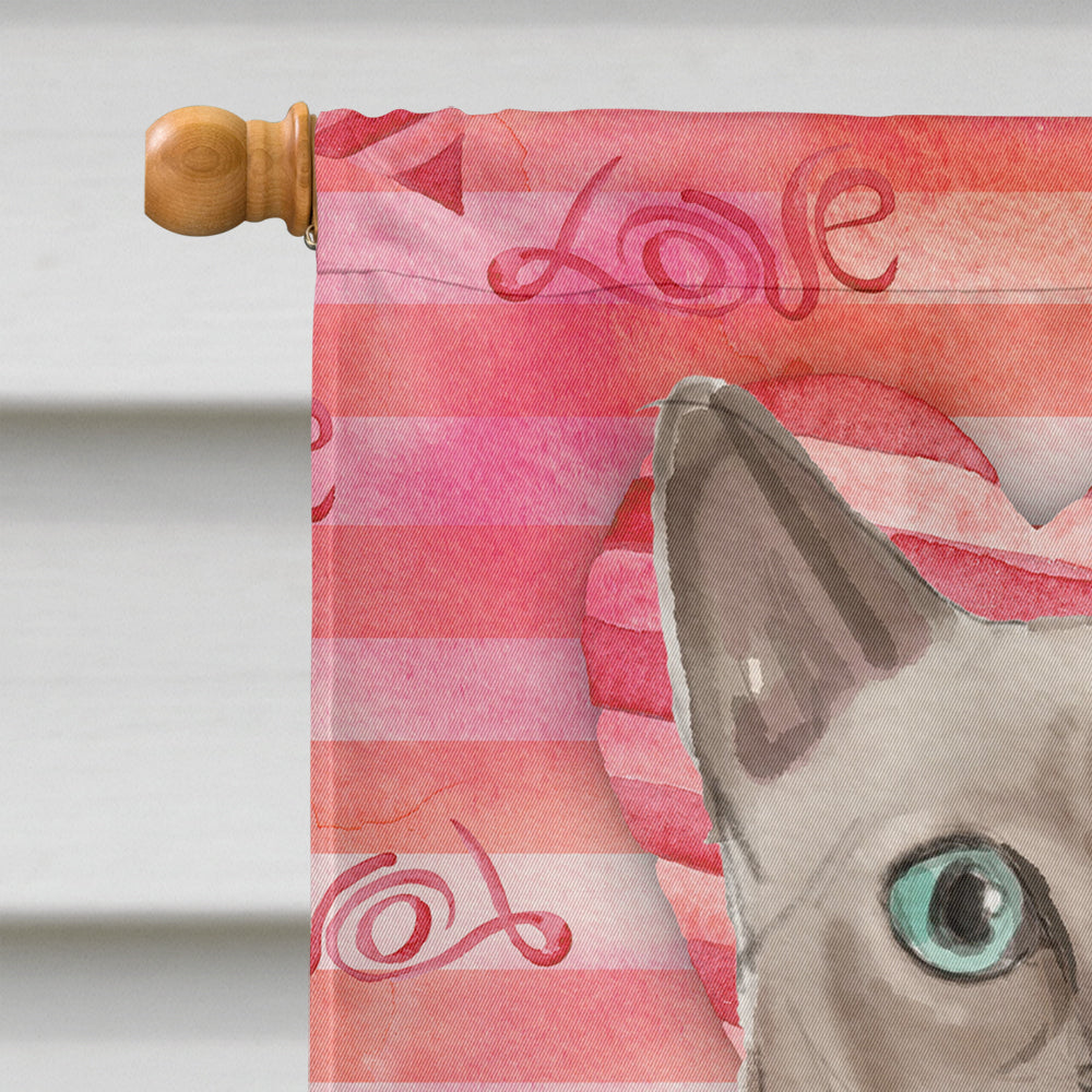 Tonkinese Cat Love Flag Canvas House Size CK3056CHF  the-store.com.