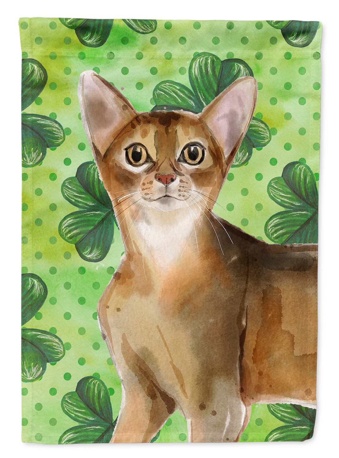 Abyssinian Shamrock Flag Canvas House Size CK3057CHF  the-store.com.