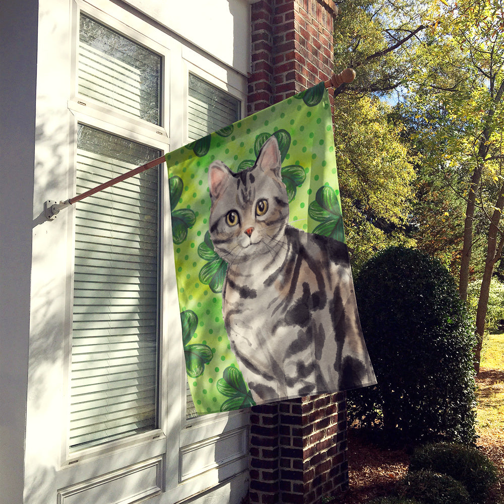 American Shorthair Shamrock Flag Canvas House Size CK3059CHF  the-store.com.