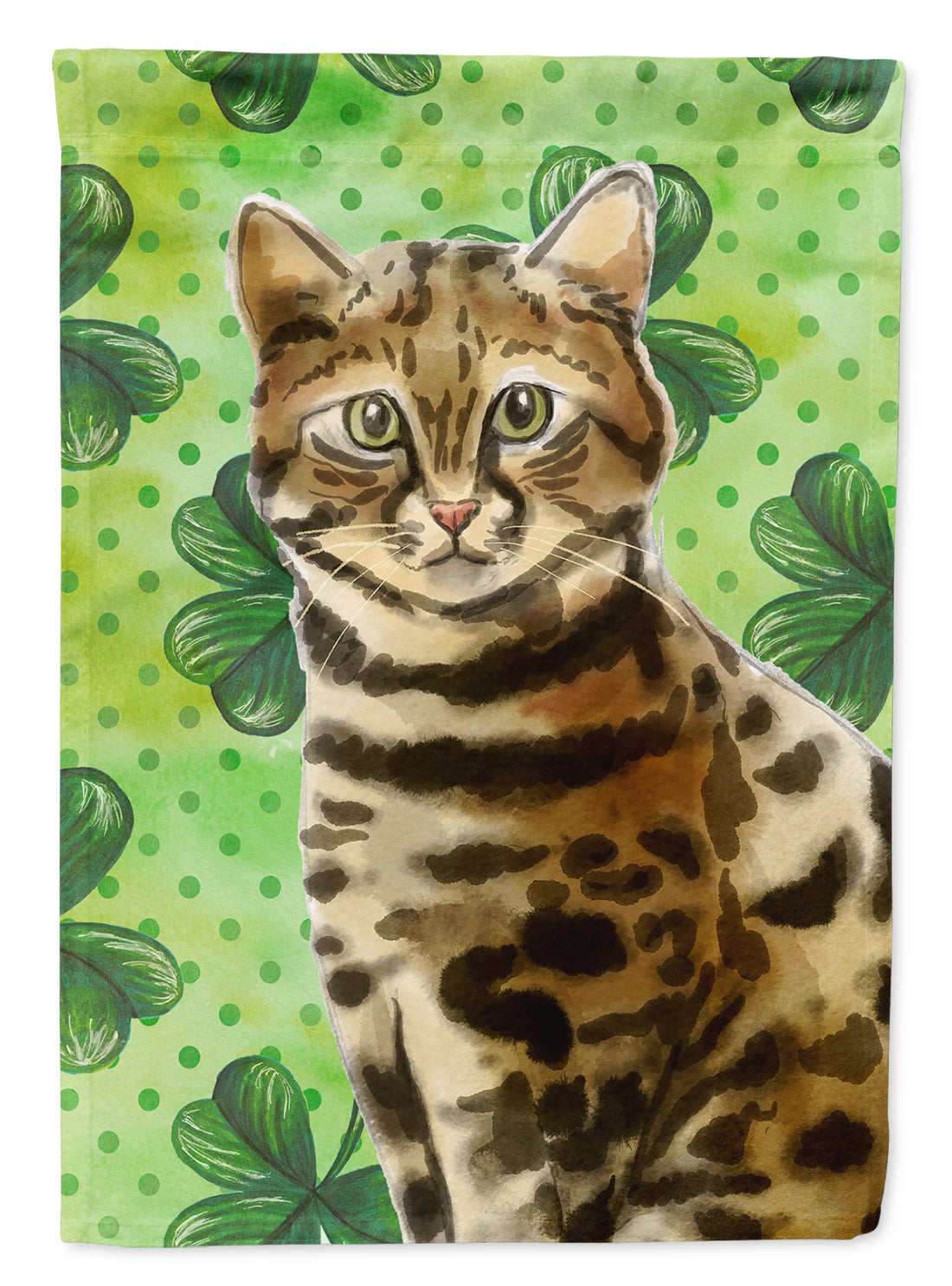 Bengal Shamrock Flag Canvas House Size CK3060CHF  the-store.com.