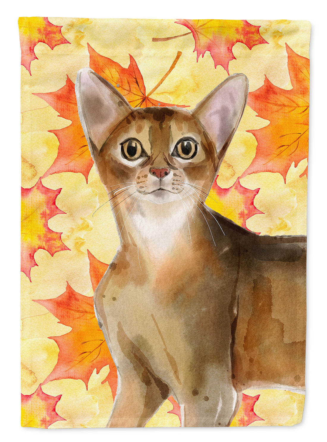 Abyssinian Fall Leaves Flag Canvas House Size CK3072CHF