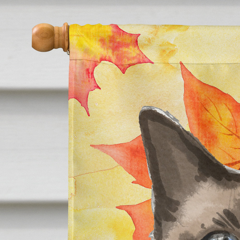 Siamese Fall Leaves Flag Canvas House Size CK3084CHF  the-store.com.